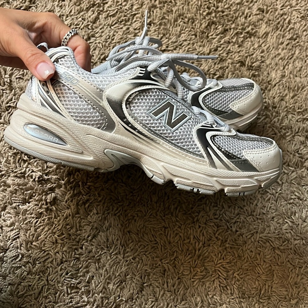 New Balance Light Gray Athletic Shoes